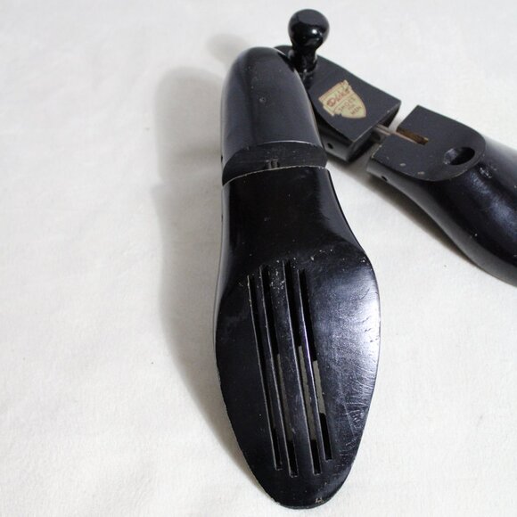 Vintage Dack's Men's Shoe Trees | 1950, 60s Black Painted Wood - Picture 7 of 8